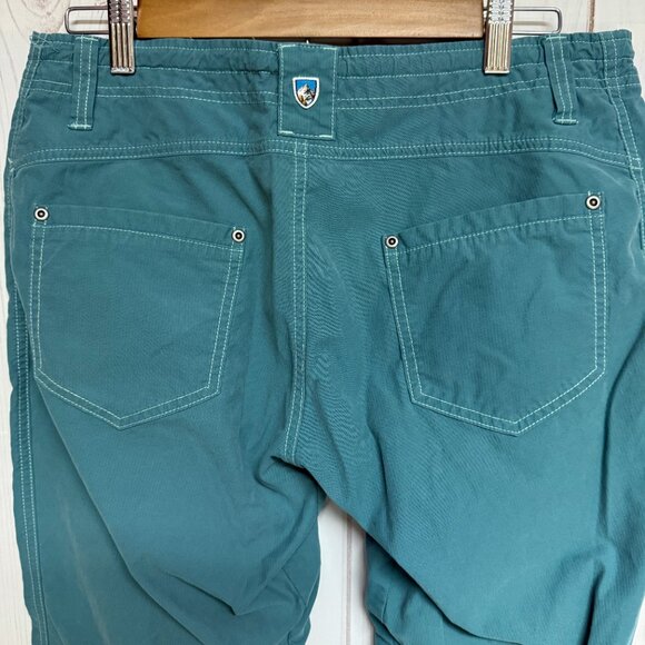KÜHL Women’s Hiking Pants 10 Short Teal Green Stretch EUC - Picture 4 of 11